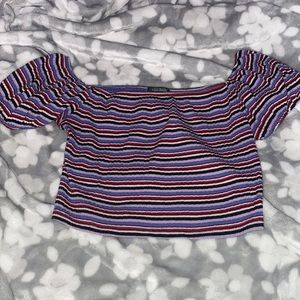 off of the shoulder crop top